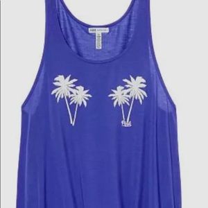 Victoria’s Secret Pink Purple Palm Tree Tank Top